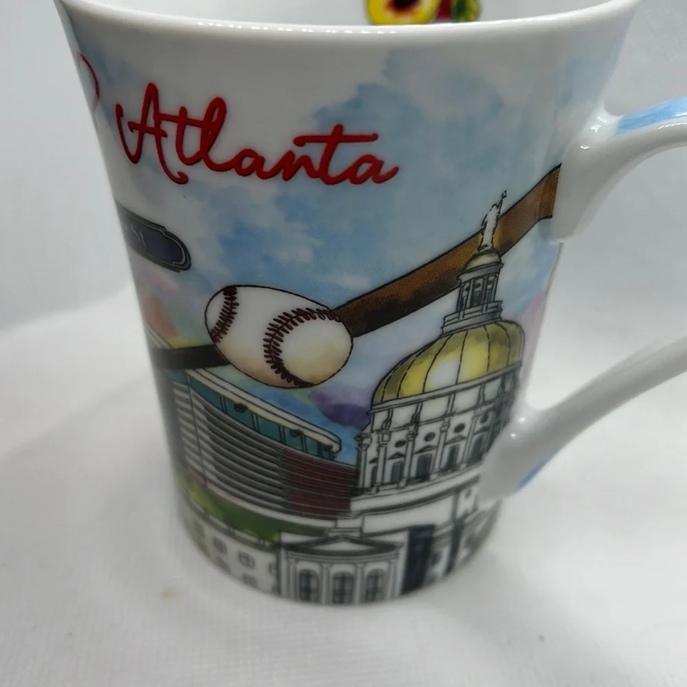 I Love Atlanta Souvenir Coffee Mug Cup the Postcard Company 10 Ounces